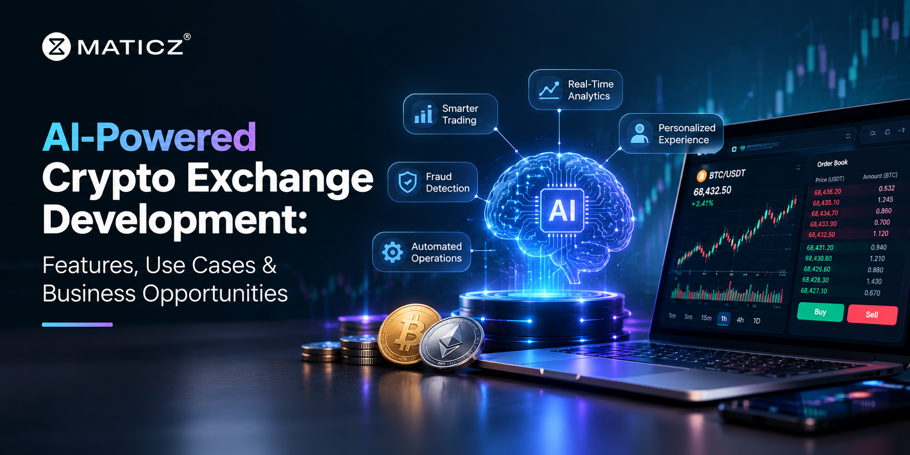 AI-Powered Crypto Exchange Development: Features, Use Cases & Business Opportunities